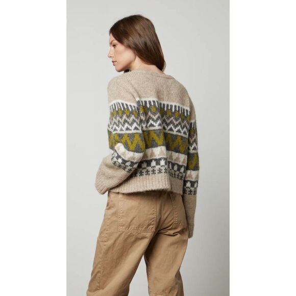 VELVET BY GRAHAM & SPENCER Makenzie Alpaca Crew Sweater Pistachio Size Small  NW - Picture 3 of 5